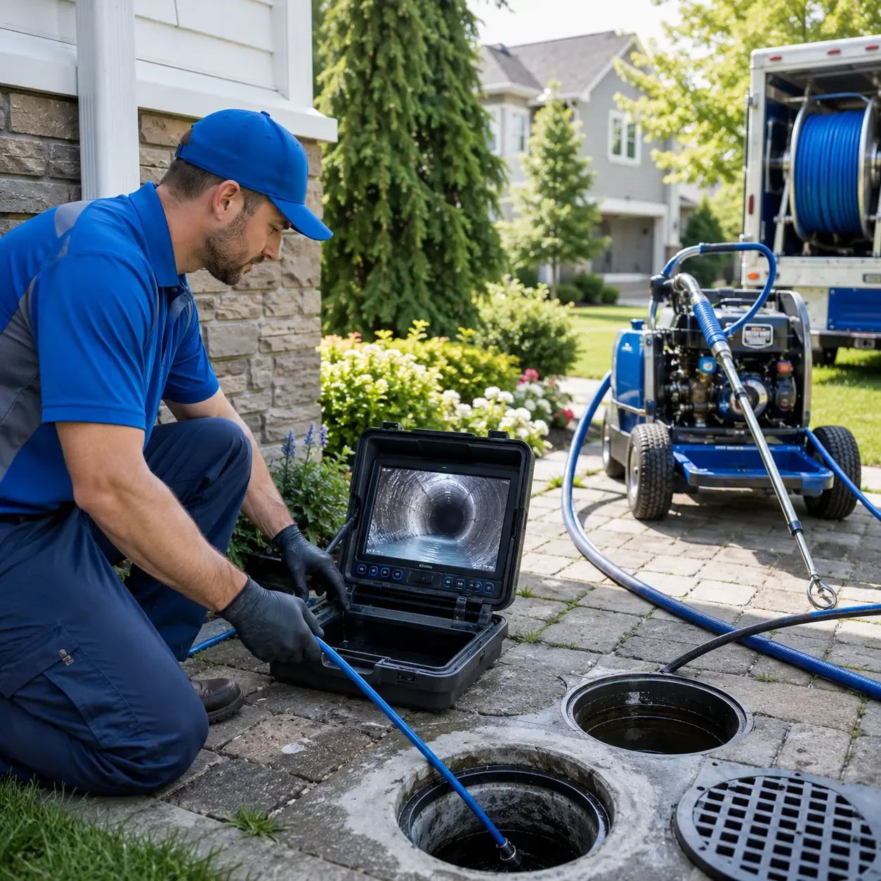 Outdoor drain cleaning professionals serving South Portsmouth, KY